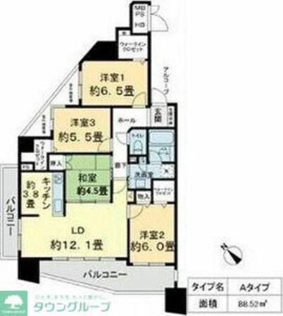 ベレーサ鶴舞公園の物件間取画像